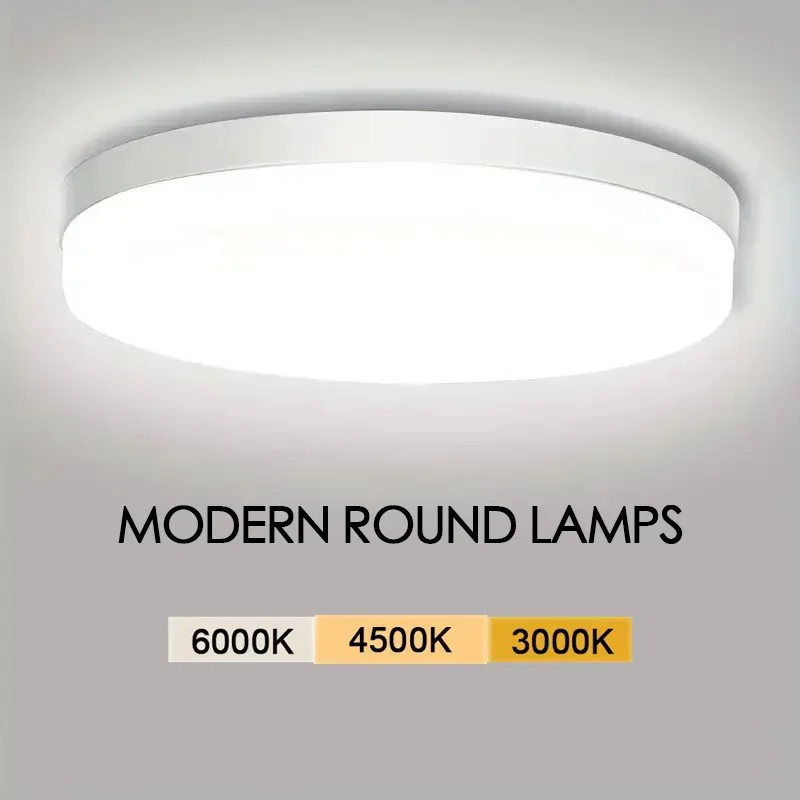 

Modern Round LED Ceiling Light Ceiling Light Moisture Proof Insect Proof Dust Proof Ceiling Light for Kitchen Bathroom Balcony