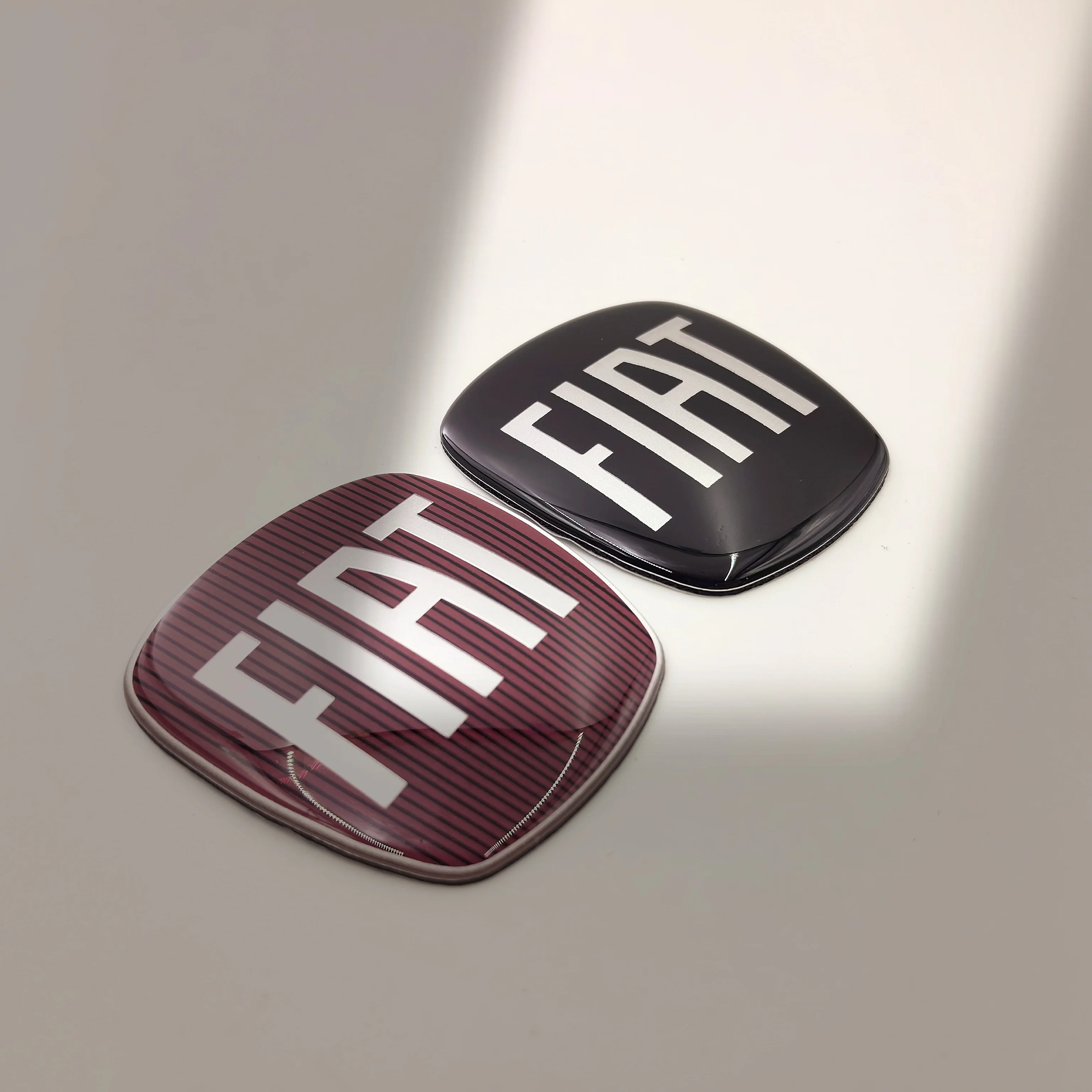 1개 64X58mm 로고 피아트 자동차 전면 그릴 리어 범퍼 테일 도어 트렁크 엠블럼 스타일링 액세서리 (피아트 85mm 자동차 엠블럼용)