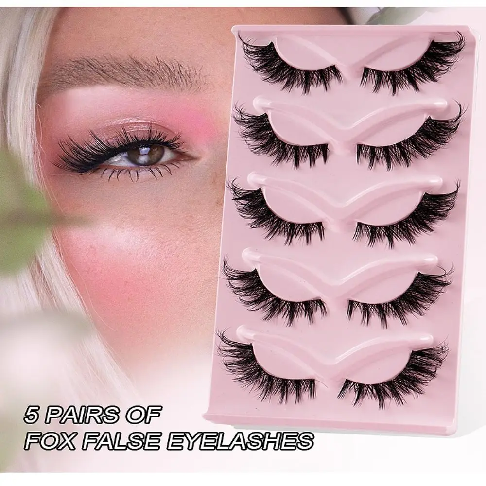 

Dramatic Volume Handmade Women Beauty Artificial Fiber Thick Long Eye Lashes False Eyelashes Eye Extension Fox Eye