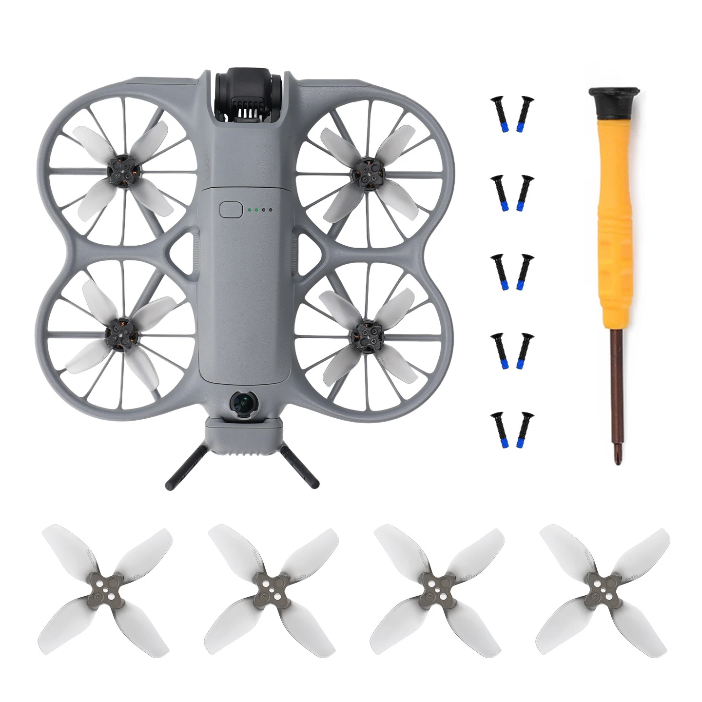 Hélices 4 pales pour DJI Neo 2 - Lot de 4, remplacement