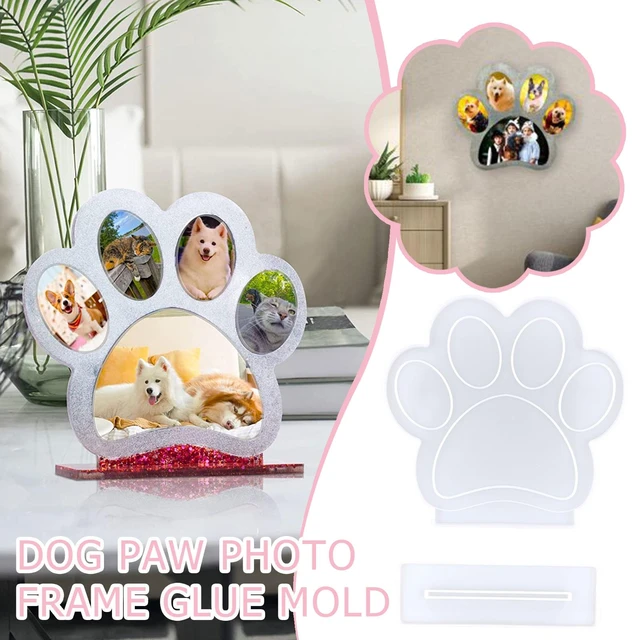 Resin Molds for Silicone Epoxy,Dog Tag Mold for Epoxy Resin,Keychain  Silicone Mold Kit,Dog Paw/Bone/Heart-Shaped Silicone Resin Mold,DIY  Memorial Pets