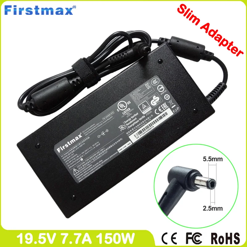 Carregador Portátil 19.5v 7.7 Adaptador ac para Msi Gs72 6qc 6qd 6qe Ms1776 Ms-1775 Gv62 7re 8rc 8rd Ms-16j9 Ms-16jf ac Adaptador 150w