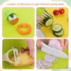 13Pcs Montessori Kitchen Tools Set Cookware Baking Toy Kids Safe Knifes With Cutting Board for Toddlers Real Cooking Accessories 4