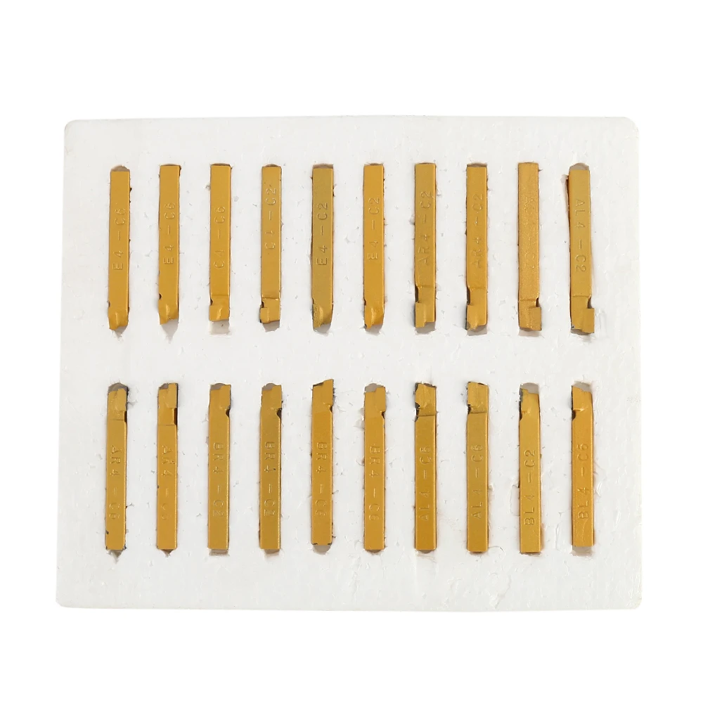 

20x Tornitura Punta 1/4"Carburo Metallo Utensili Nserti Tornio Portautensili