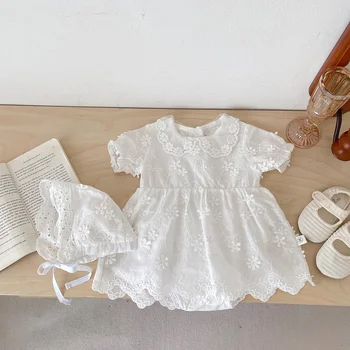 Baby Girl Embroidery Romper Dress 1
