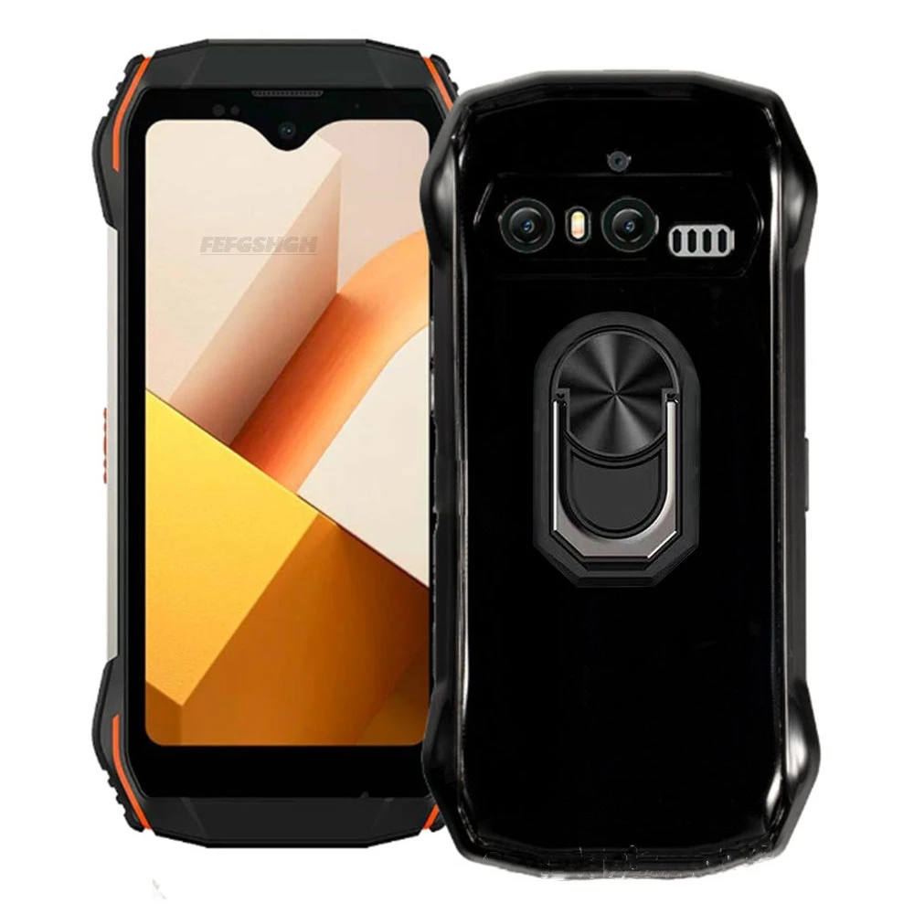 Durable Blackview Soft TPU Silicone Case with Back Finger Ring and Bracket