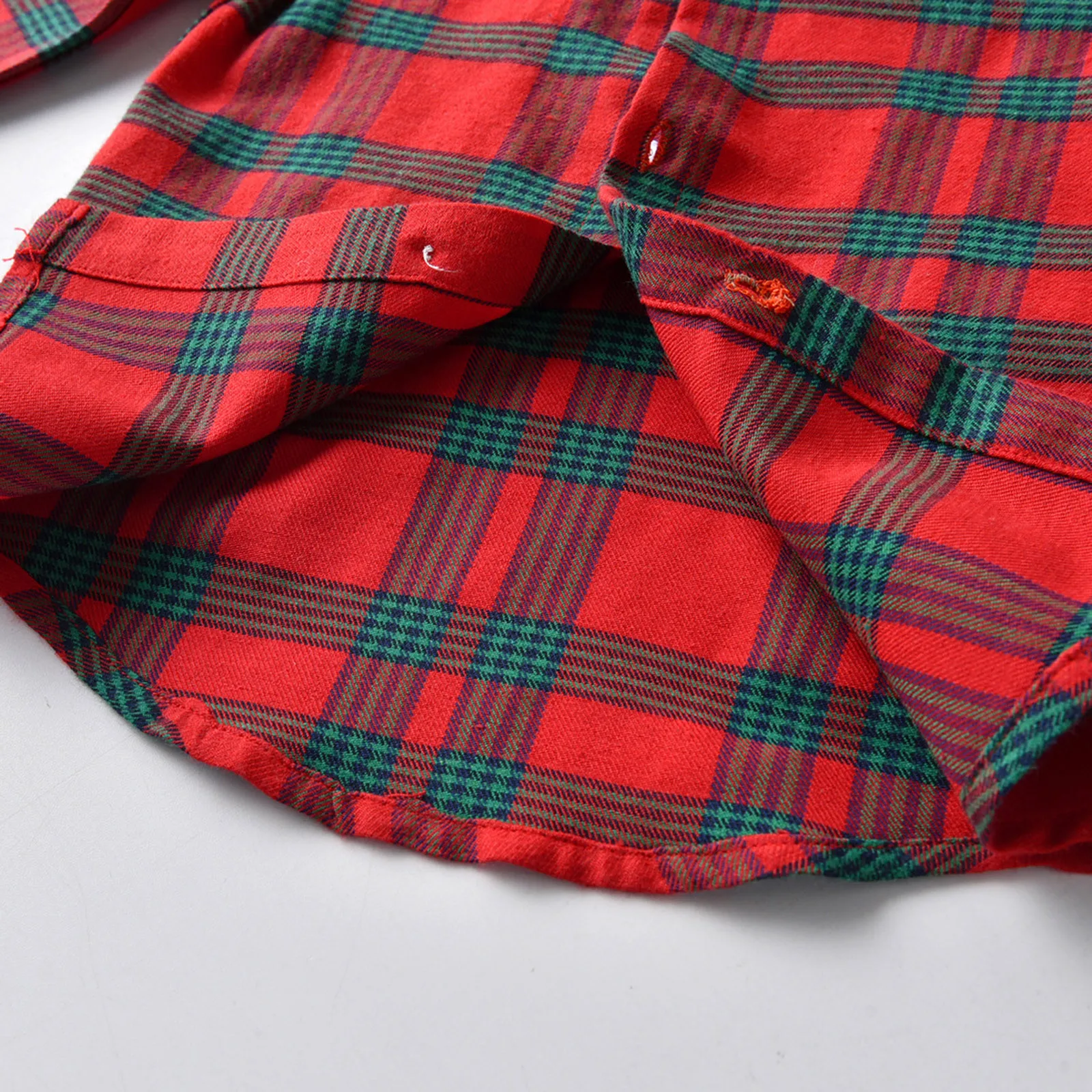 Kids Boys Long Sleeve Shirts Spring and Autumn Shirts Tops Coat Outwearing For Toddler Clothes Red Plaid Blouse Tops