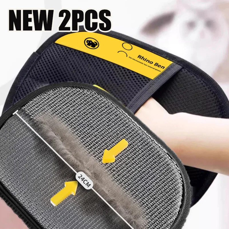 Pet Hair Cleaning And Collection Gloves Pet Double-sided Multi-functional Beauty thumbnail 2