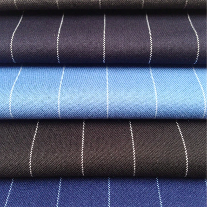 50cm Spring Stripe Suit Fabric for Men Men's jacket Fabrics Business fabric Set sewing
