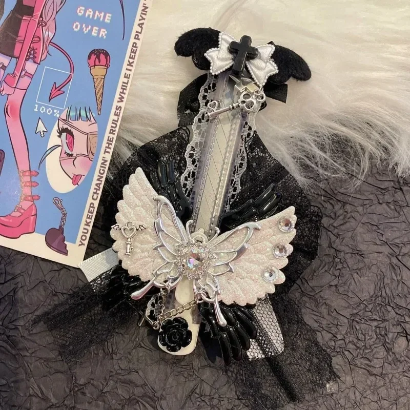 Letter Opener Utility Knife for Student Wings Fashion Gothic Style Swings Bow Mail Opener