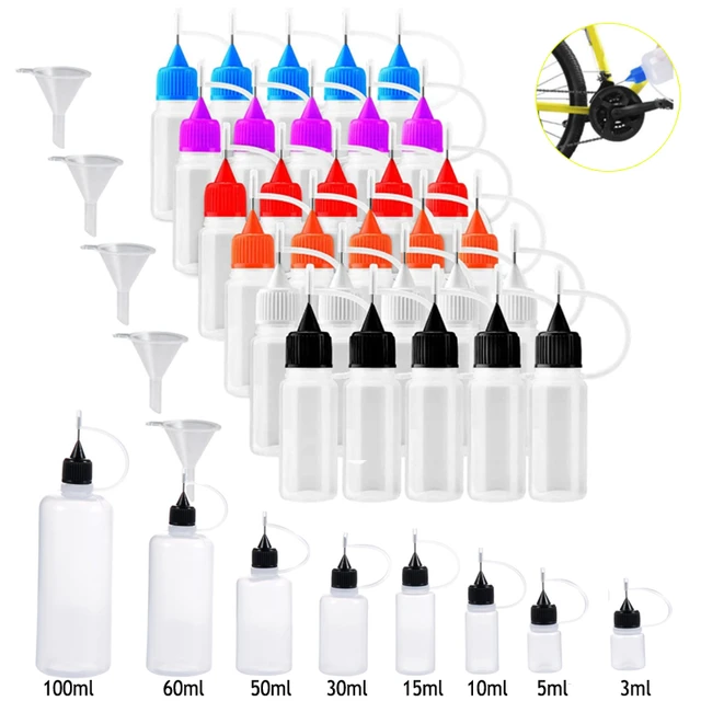 Precision Tip Applicator Bottle 10ml 4 Needle Tip Squeeze Bottles and 10  Tips for Acrylic Painting, DIY Quilling and Paper Craft