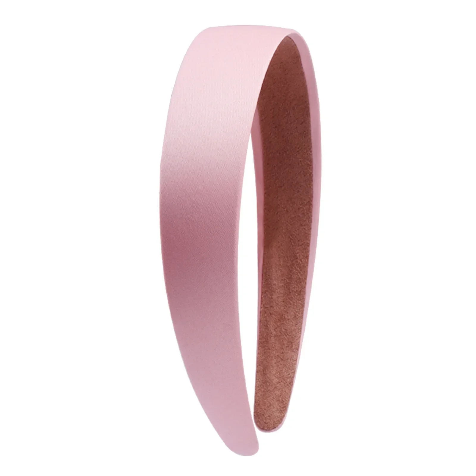 3cm Colorful Satin Wide Headband for Women - Vintage Solid Color Hair Accessory