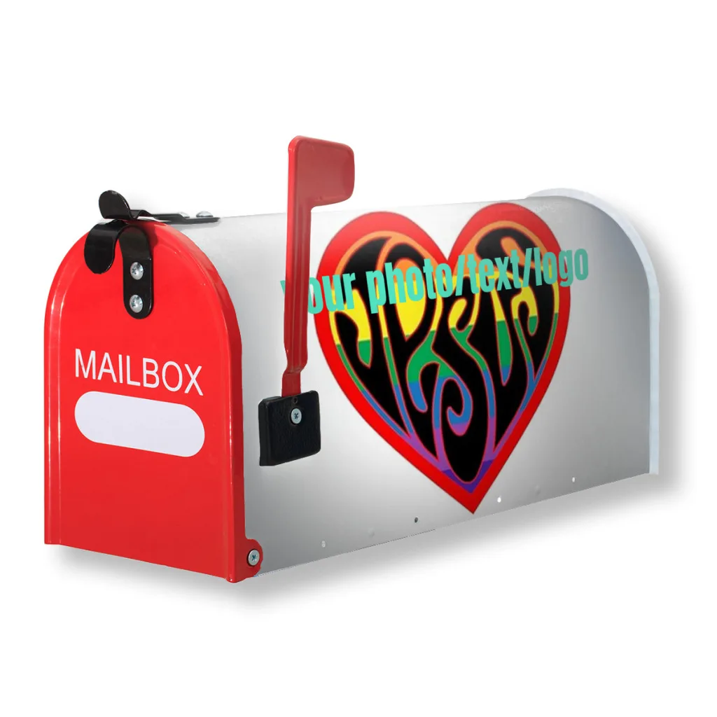 Personalized Mailbox Covers Magnetic Seasonal Waterproof Mailbox Wraps Add PhotoText Post Letter Box Cover Decor 25x21''