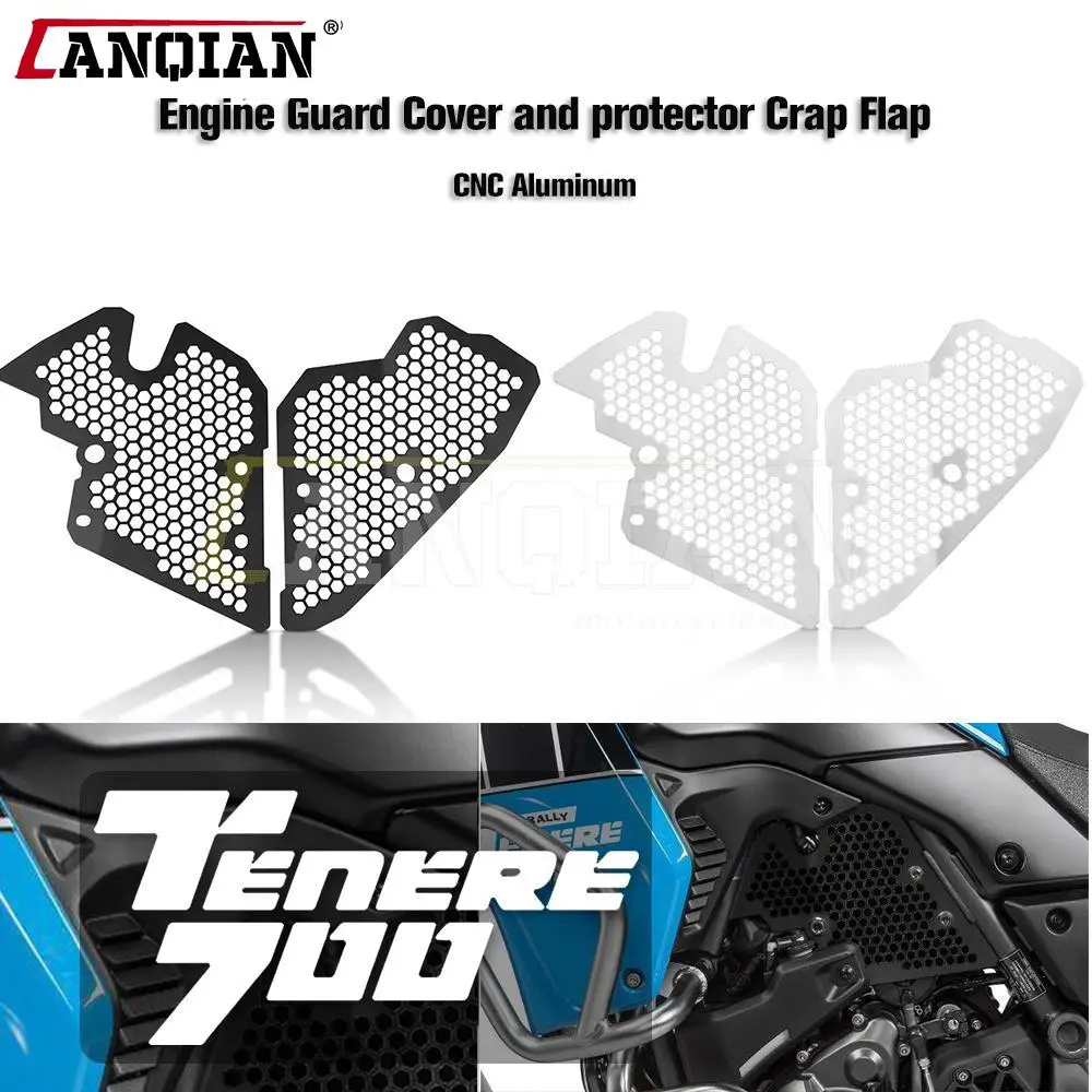 

Для Yamaha Tenere 700 2019 2020 2021 T7 XTZ700 XT700Z Tenere Аксессуары Для Мотоцикла защитная Крышка корпуса двигателя протектор комплект откидной крышки