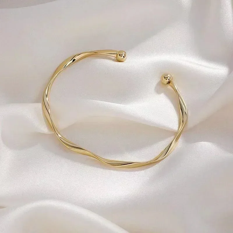 2/4pc Twist Bracelet Women Jewelry metal bracelet