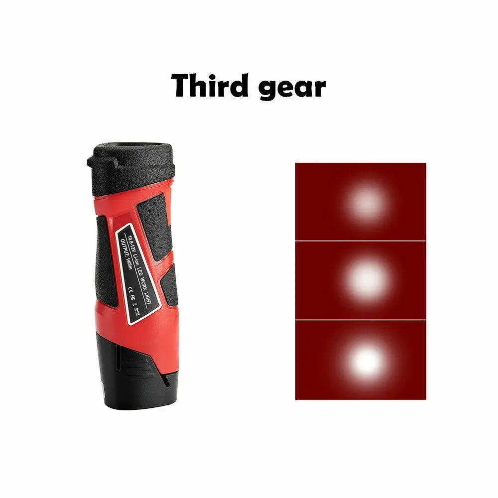 LED Work Light Flashlight For Milwaukee M12 12V Li-Ion Battery Torches Lamp Floo
