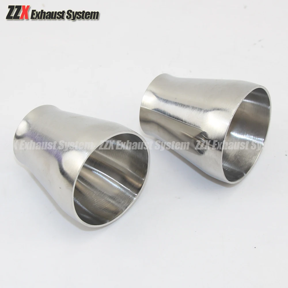 63mm 76mm automotive exhaust pipe fittings 304 stainless reducer joint welding large to small
