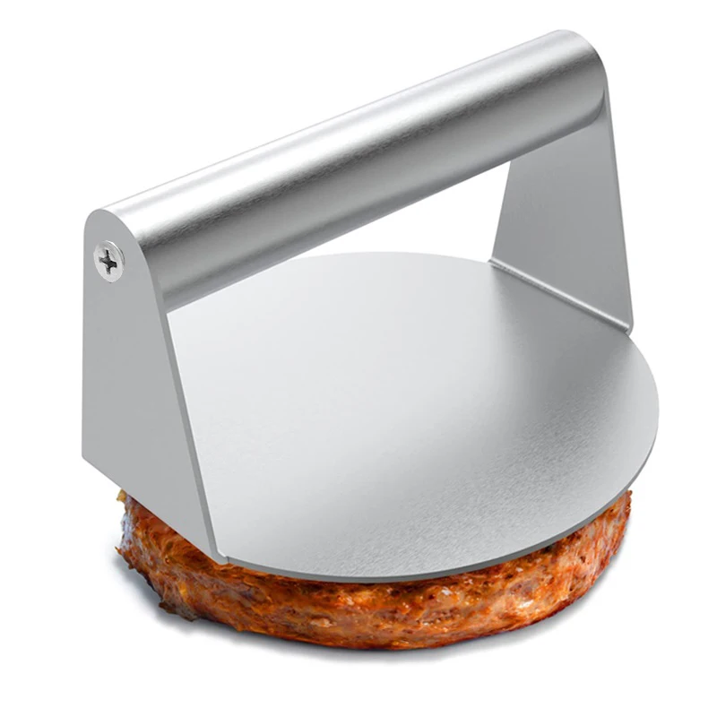 Stainless Steel Burger Press Smash Hamburger Patties Meat Masher Circular Meat Press Mold Deli Meats Kitchen Accessories