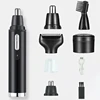 Portable 4 in 1 Multifunctional Nose Hair Trimmer Body Hair Clipper Eyebrow Trimmer Shaving Machine for Man Razor Waterproof 1