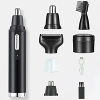 Portable 4 in 1 Multifunctional Nose Hair Trimmer Body Hair Clipper Eyebrow Trimmer Shaving Machine for Man Razor Waterproof 1