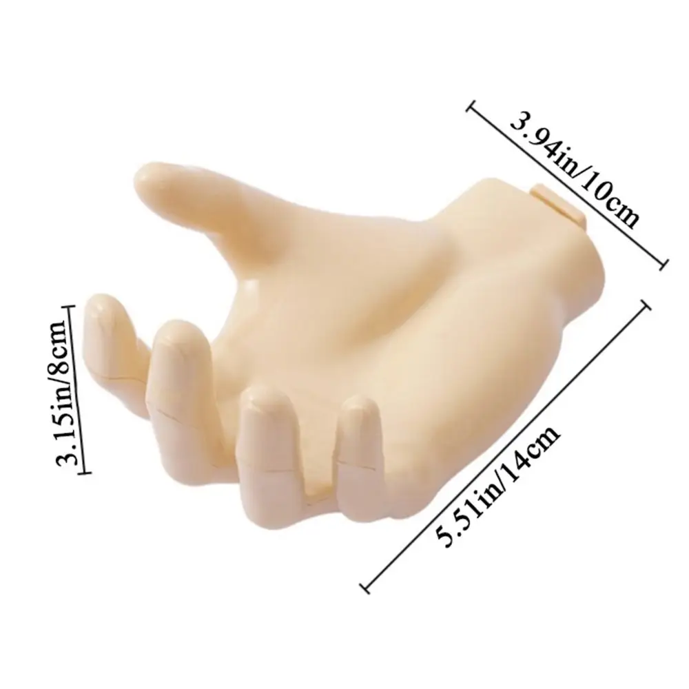 Description Picture 2 of itemCreative Plastic Hook Hand Shape Punch-free Wall Hanger Wall Mounted Trace-less Bathroom Supplies for Bathroom