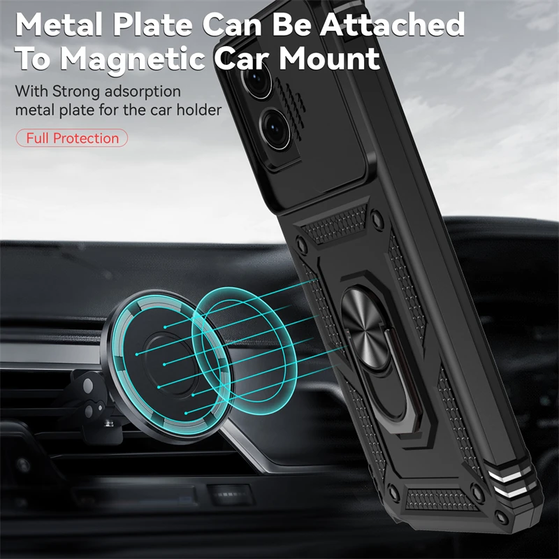 Phone Case Magnetic Holder Ring for Moto G Stylus 5G Motorola Slide Lens Armor Back Cover phone case,magnetic case,phone protector cover