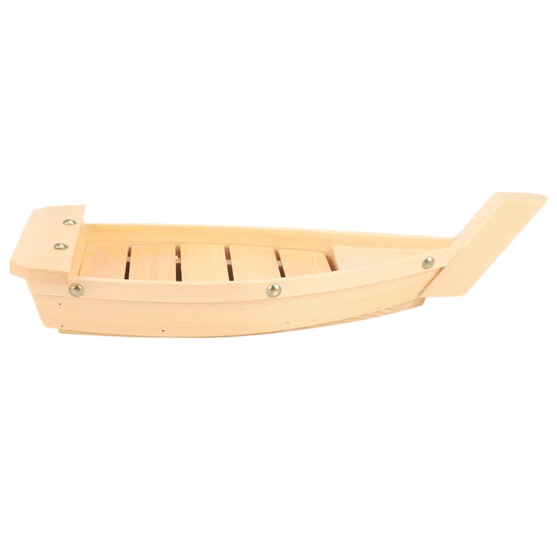 Y42A-3Pcs 42X17X7.5Cm 일본 요리 스시 보트 스시 도구 나무 수제 간단한 선박 사시미 차가운 요리 식기 바