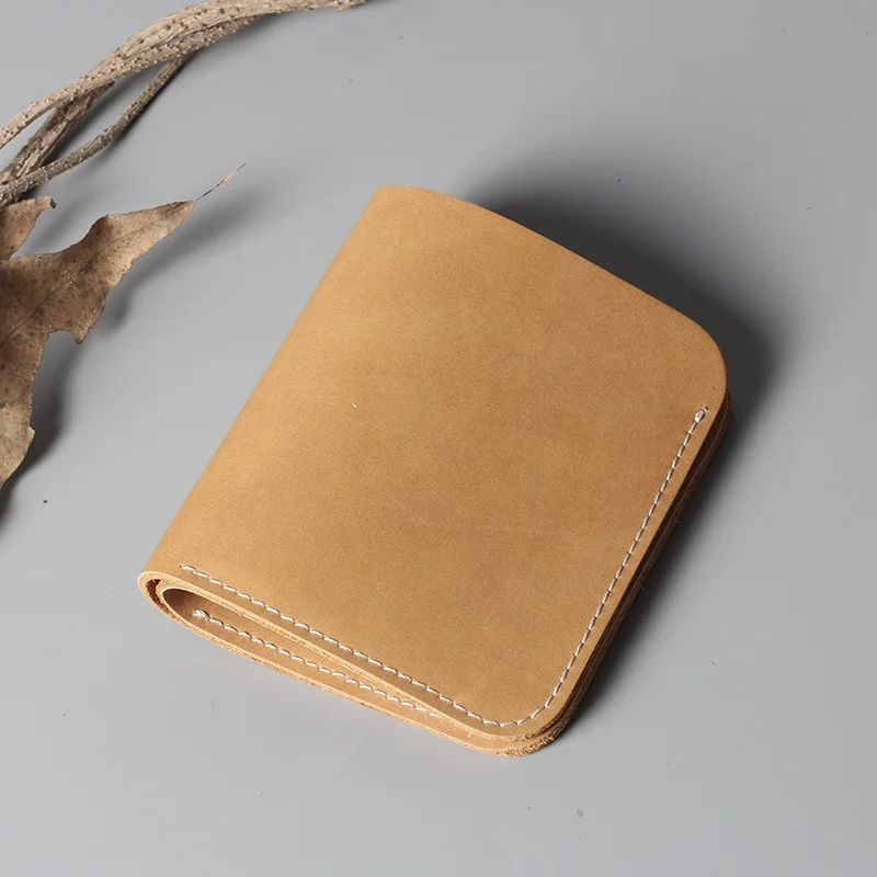 Simple Vertical Men's and Women's Pocket Wallet Clips Money Clip Thin Vintage Leather Dolars Luxury Wallets Holders Man Card For
