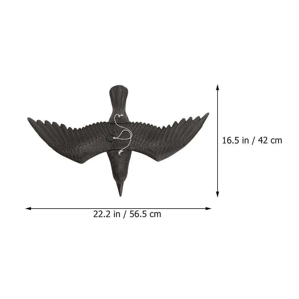 Realistic-Plastic-Crow-Plastic-Animals-Figures-Crow-Decoys-Attracting-Crows-Plastic-Crow-Statue-Artificial-Crow-Bird.jpg Reális Műanyag Varjú Állatok Figurák Csalók Varjak Szobor Mesterséges Madár Fekete Dekoráció - Image 6