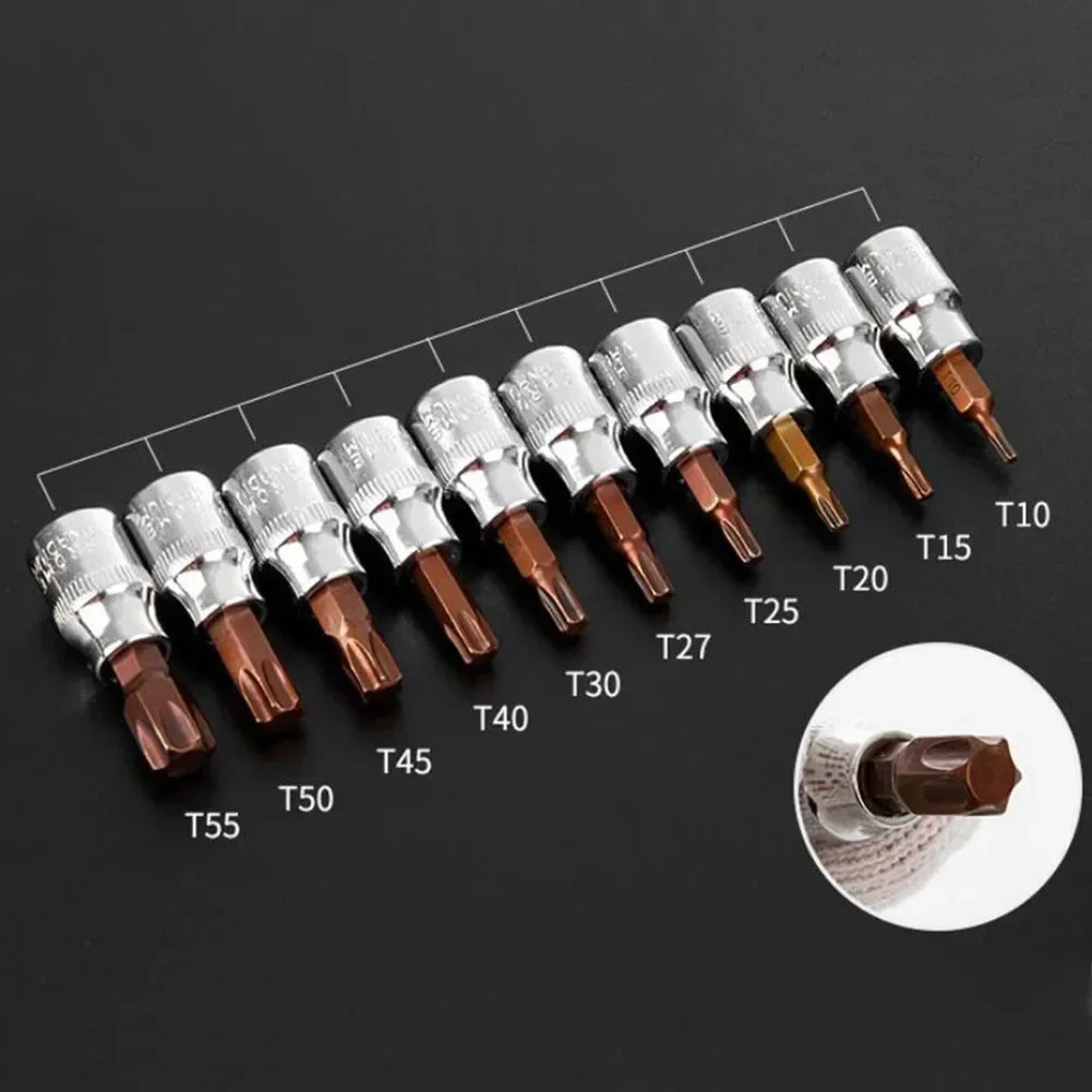 3/8 Inch Drive Hex Bit Sockets H3 H4 H5 H6 H8 H10 Sockets Wrench Screwdriver Bit Sockets Hand Tools Socket Joint Hexagonal