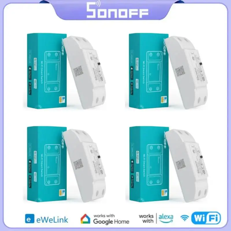 

Переключатель SONOFF BASICR4 с Wi-Fi, универсальный выключатель, регулируемый таймер для умного дома, волшебный переключатель, управление через приложение через eWeLink Alexa