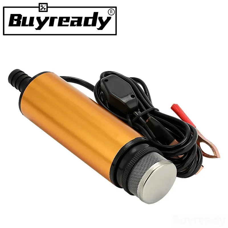 51MM 30L/min 12V 24V DC Electric Submersible Fuel Transfer Pump For Diesel Oil Water 12 Volt 24 V Industrial Grade liquid transfer pump submersible booster pump