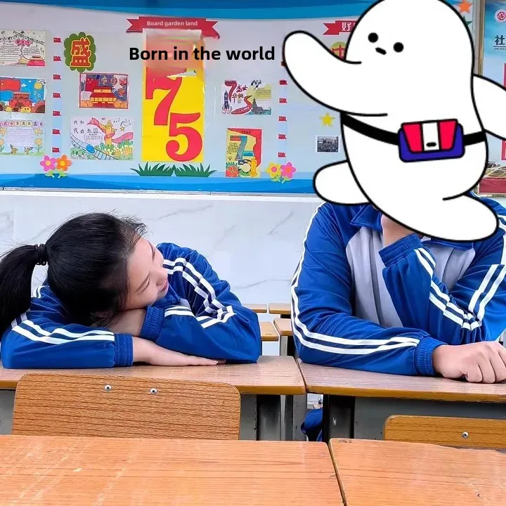 School Uniform Sports Kit Photography Outfit For Middle And High School Students Blue And White Blazer Jeans Sweatshirt - 2