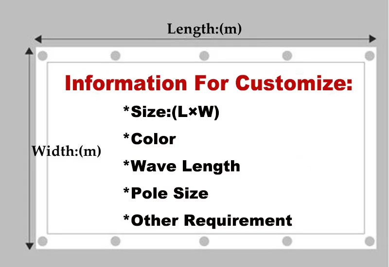 Description Picture 2 of itemHDPE Includes Accessories Wave Sunshade Net Outdoor Shade Mesh Decorations Garden Buildings Pergola Full Folding Awnings