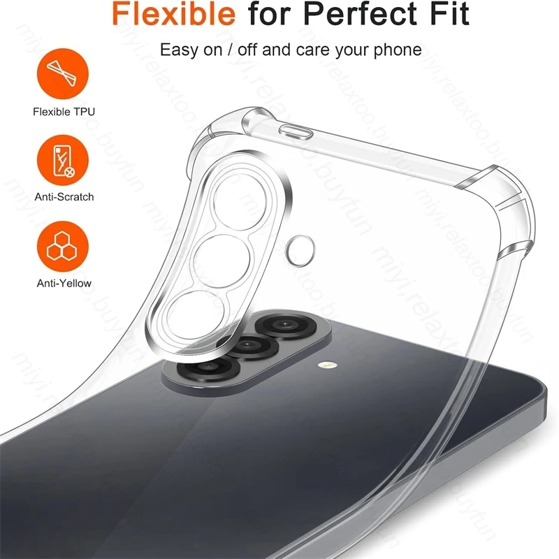 Shockproof Clear Silicone Armor Cover - 6.7