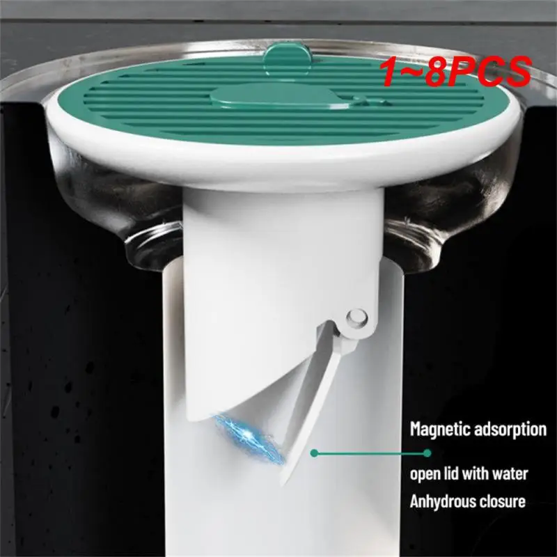 1~8PCS Useful Whale Magnetic Floor Drain Cover Kitchen Sewer Deodorant Cover Bathroom Floor Sink Plug Odor-Proof Insect-Proof