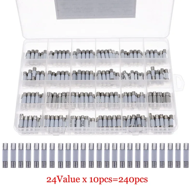 5x20mm 250V Fast Blow Ceramic Fuse 0.1A 0.25A 0.5A 1A 2A 2.5A 3A 3.15A 4A 5A 6A 6.3A 8A 10A 15A 16A 20A 30A