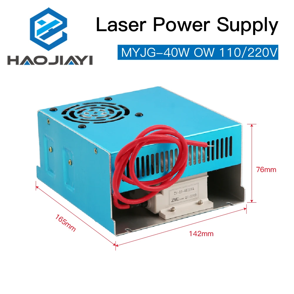 Alimentatore Laser Co2 40W Myjg-40W Ow 110V/220V Per Macchina Da Taglio Per Incisione Di Tubi Laser