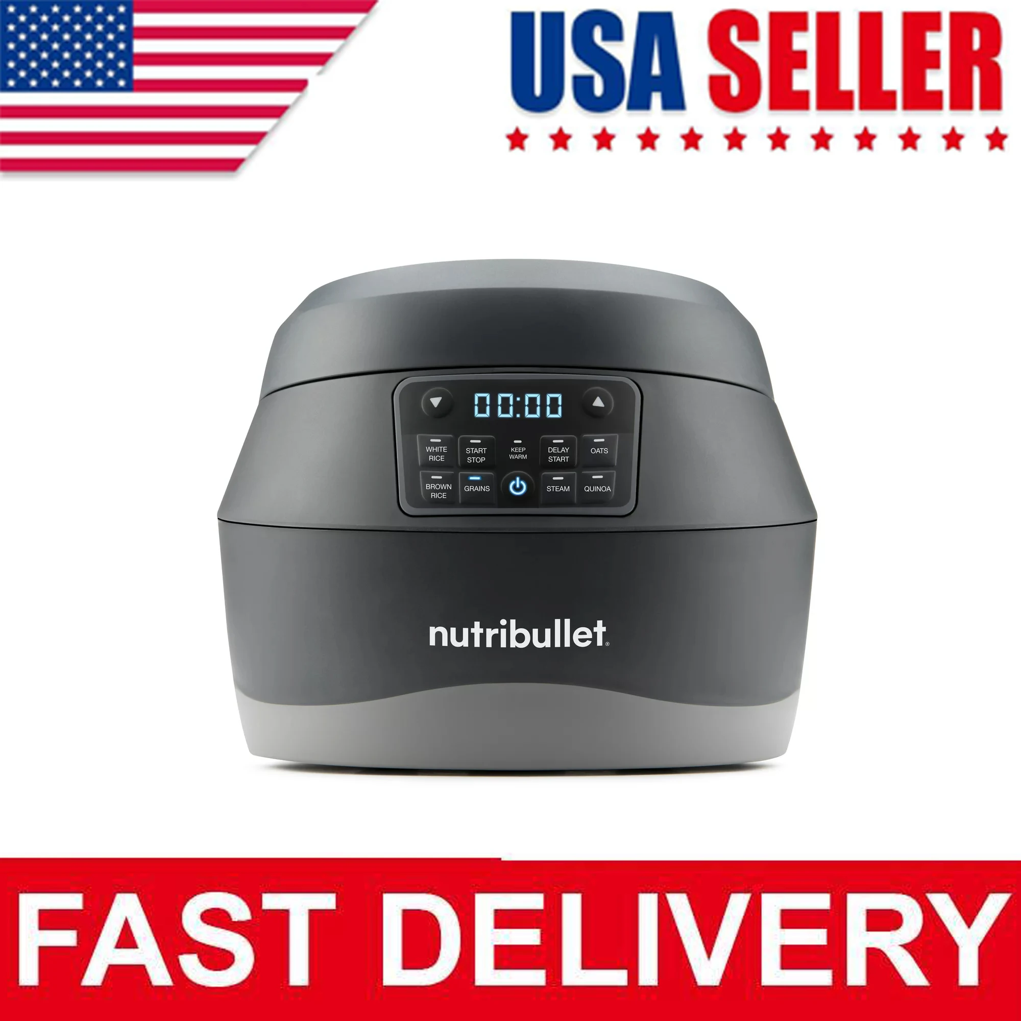 

NutriBullet EveryGrain Cooker - 10 Cup Steamer Cooker Electric Lunch Box Mini Rice Cooker Cooker