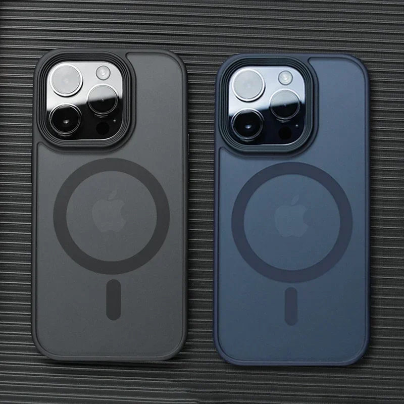 Matte Translucent Frosted Magnetic Phone Case - Hard Protective Cover