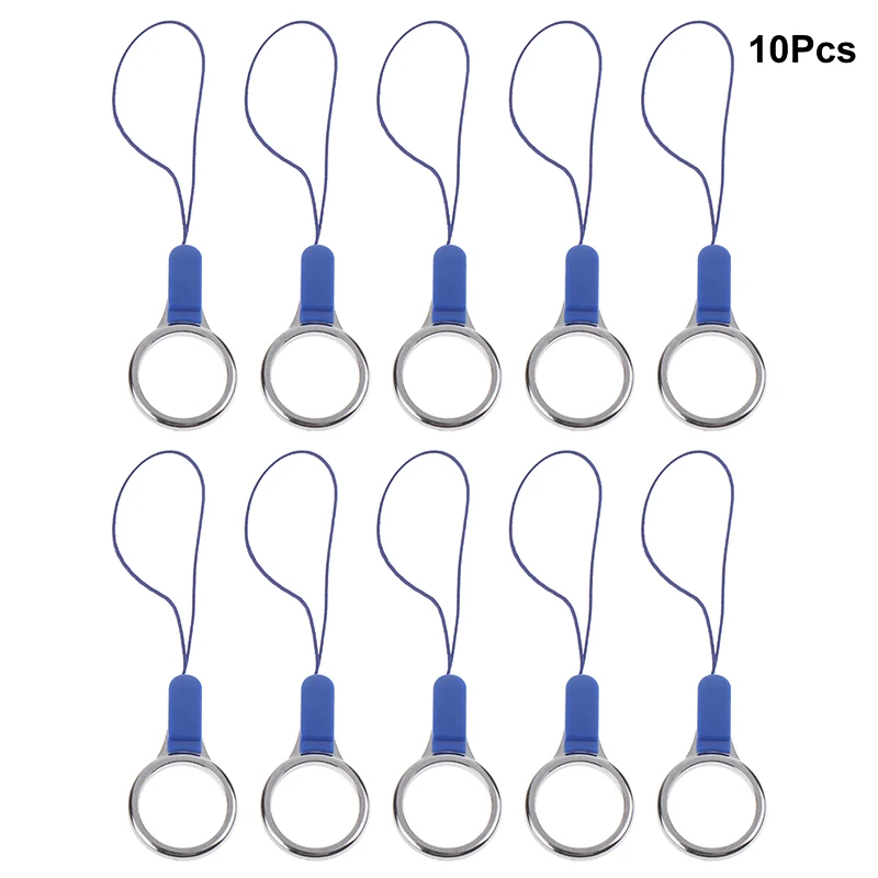 Set of 10 Multi-Purpose Lanyard Keychain Rings for Mobile Phones and Keys