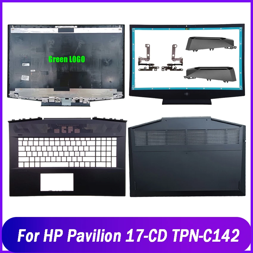 Nuova Cover Posteriore Lcd Per Laptop/Lunetta Anteriore/Poggiapolsi/Custodia Inferiore/Cerniere/Presa D'Aria Per Hp Pavilion Gaming 17-Cd Tpn-C142 L56
