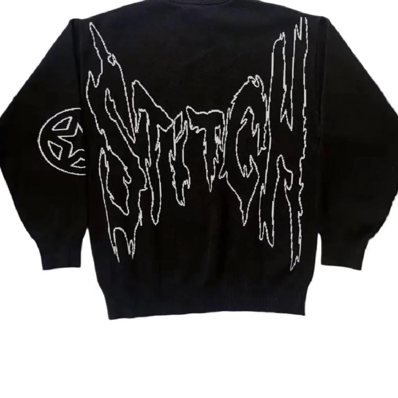 

Женский свитер оверсайз Y2k, топы, джемпер с длинным рукавом, Осенний пуловер в стиле аниме, уличная одежда, вязаное пальто, винтажная Корейская одежда