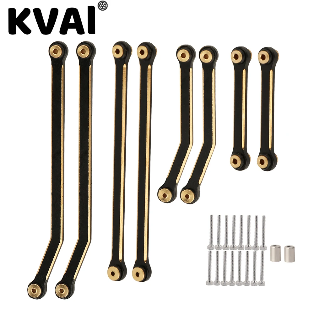 

Brass High Clearance Chassis Body Pull Rod Linkage Links for RC 1/24 Simulation Model Axial SCX24 90081 B17 Car Upgrade Parts
