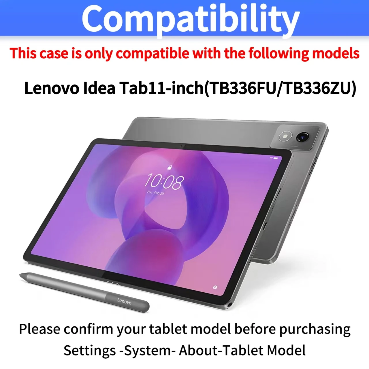 11-Inch Tablet Case with Removable Wireless Bluetooth Keyboard