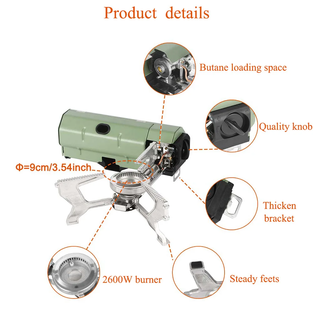 2600W Portable Folding Gas Stove 3