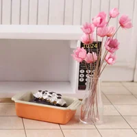 Dollhouse Mini Alloy Baking Plate Bowl Kitchen Cutlery Model for Dollhouse Kitchen Decoration Accessories 2
