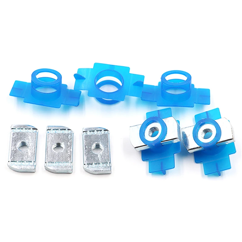 10pcs M8 Slot Nuts Channel Nut Suits T Nut Hammer Head Sliding Carbon Carbon Steel Galvanized T Slot For Platform Roof Rack