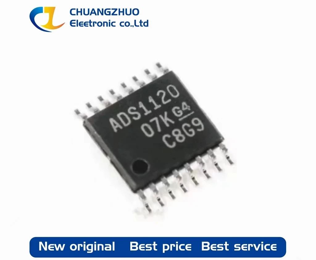 

1Pcs New original ADS1120IPWR 2.3V~5.5V 16 2kHz SPI TSSOP-16 Analog To Digital Converters