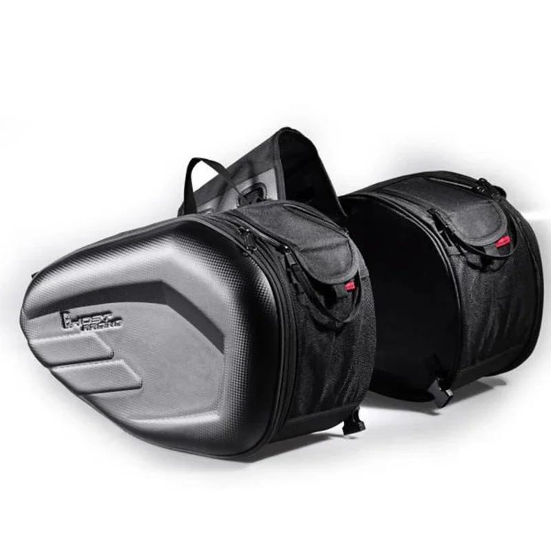 

29LCapacity Motorcycle Side Bag Helmet Storage Saddle Bilateral Helmet Multifunctional Travel Riding Bag 600D Oxford Cloth Nylon